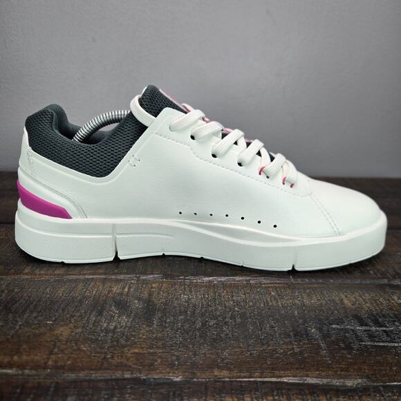 NEW On Cloud The Roger Advantage Womens Size 9.5 Court Tennis Shoes White Pink - Picture 8 of 12